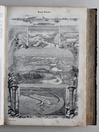 Reuschle, Illustrirter Volks-Atlas, 1875
165. Suez-Canal