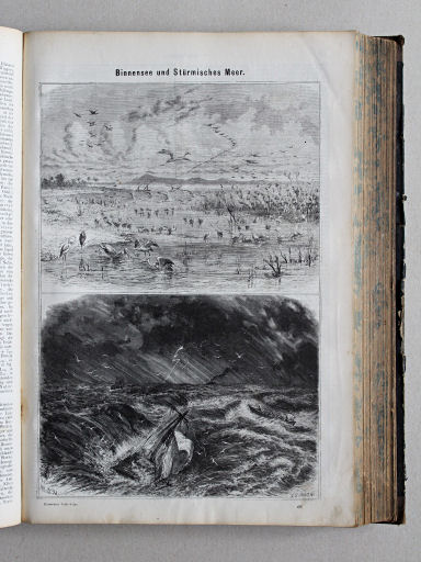 Reuschle, Illustrirter Volks-Atlas, 1875
269. Binnensee und Stürmisches Meer