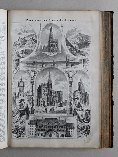 Reuschle, Illustrirter Volks-Atlas, 1875
381. Panorama von Elsass-Lothringen