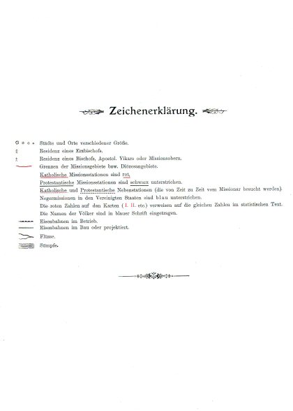 Katholischer Missionsatlas (1906)
Legenda / Key to symbols