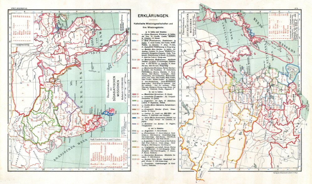 Katholischer Missionsatlas (1906)
5. Zuid- en Oost-Azië / Southern and Eastern Asia