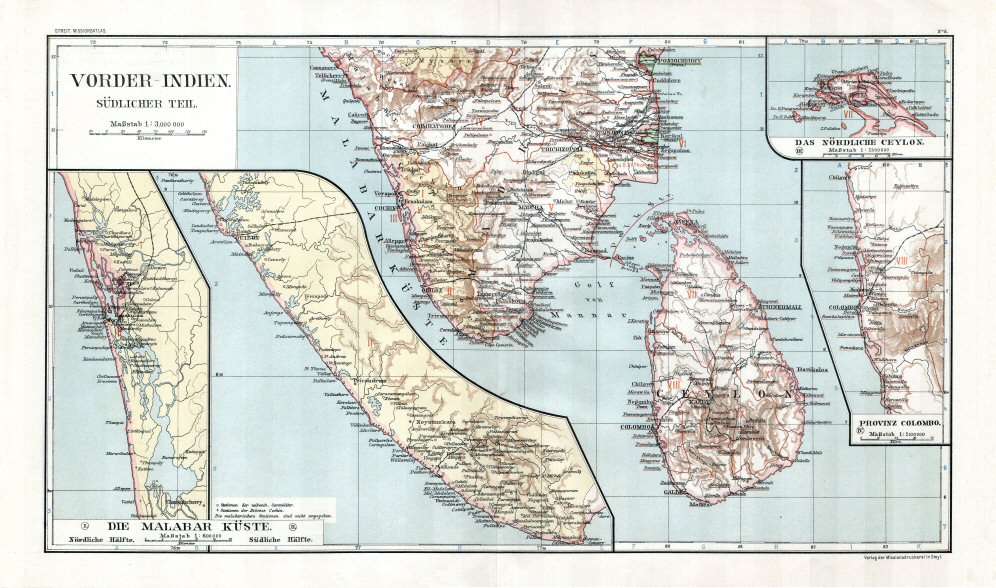Katholischer Missionsatlas (1906)
8. Zuid-Indië / South India