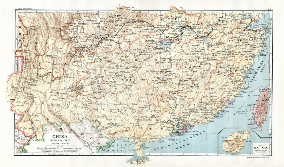 Katholischer Missionsatlas (1906)
11. Zuid-China / South China