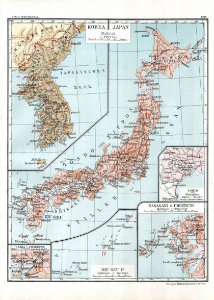 Katholischer Missionsatlas (1906)
14. Japan, Korea