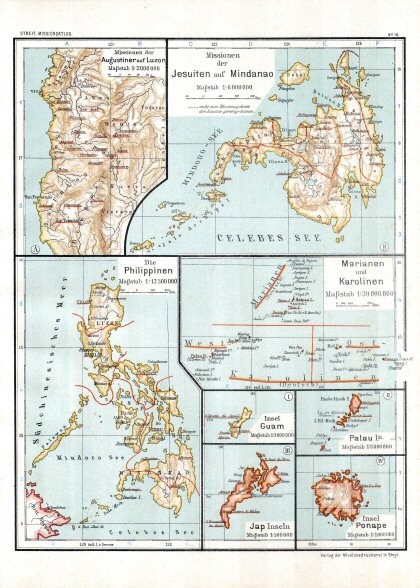 Katholischer Missionsatlas (1906)
15. Filipijnen, Marianen / Philippines, Marianas