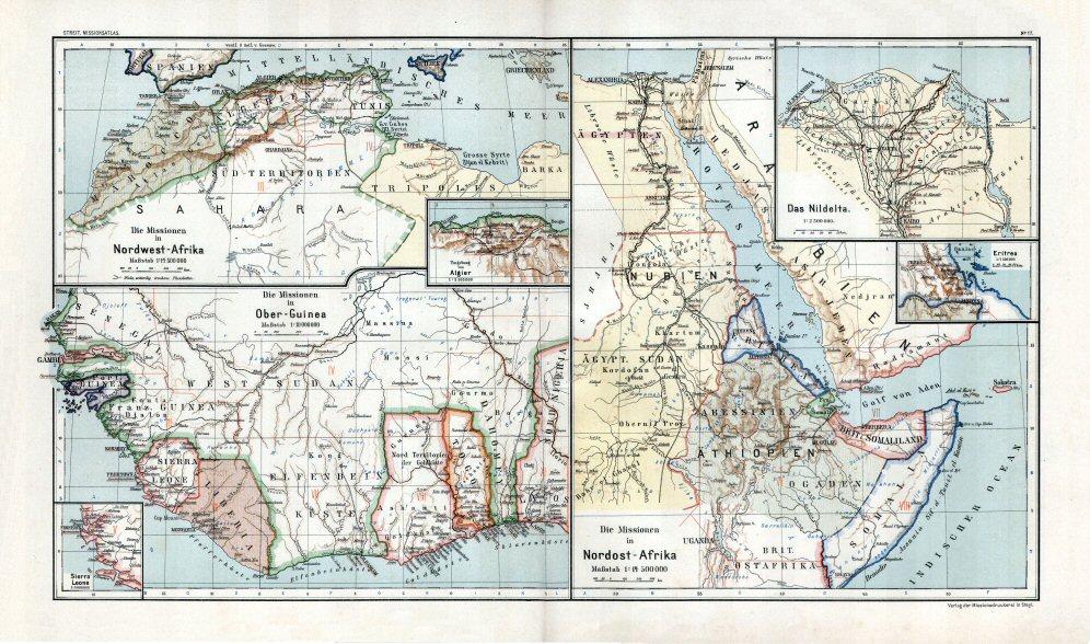 Katholischer Missionsatlas (1906)
17. Noord-Afrika / North Africa