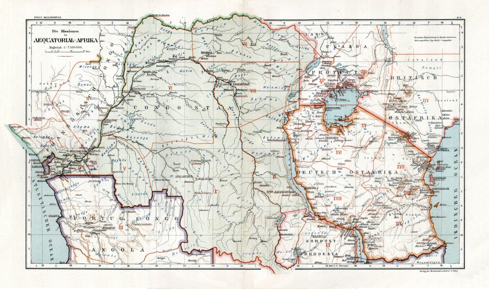 Katholischer Missionsatlas (1906)
19. Equatoriaal-Afrika / Equatorial Africa