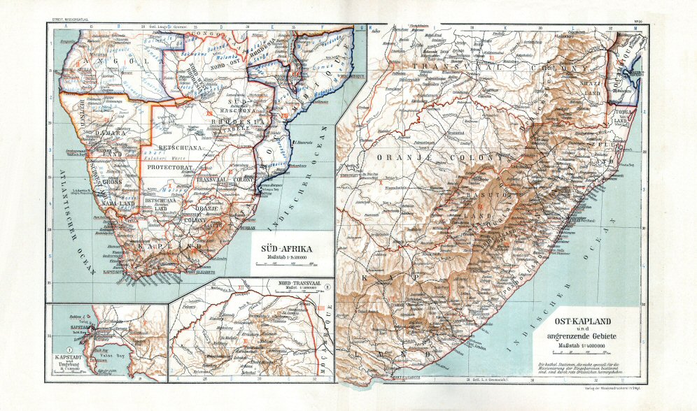 Katholischer Missionsatlas (1906)
20. Zuid-Afrika / South Africa