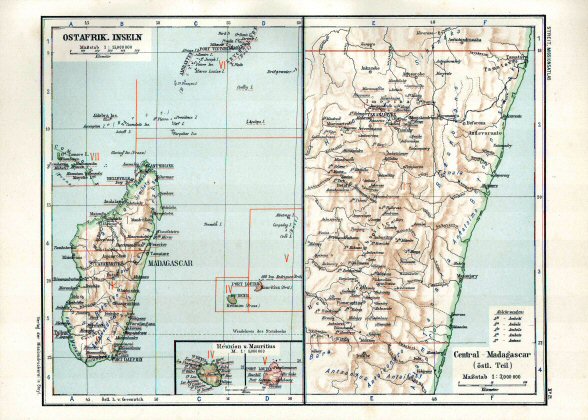 Katholischer Missionsatlas (1906)
21. Oostafrikaanse Eilanden / East African Islands