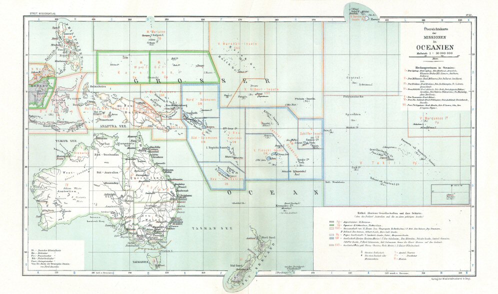 Katholischer Missionsatlas (1906)
22. Oceanië / Pacific
