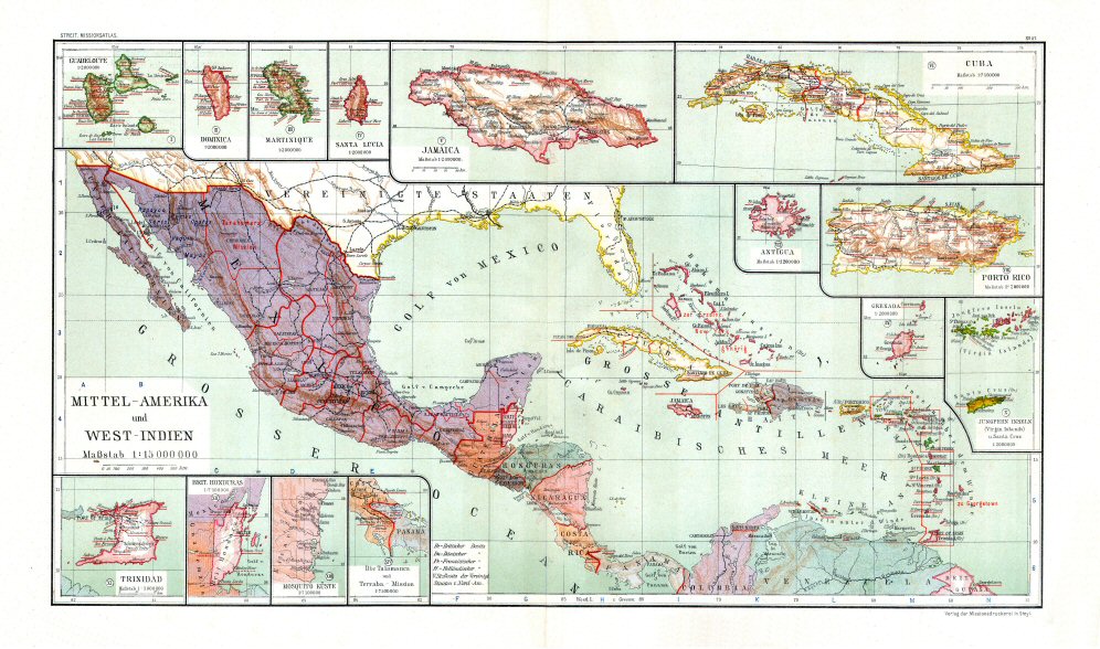 Katholischer Missionsatlas (1906)
27. Midden-Amerika / Central America