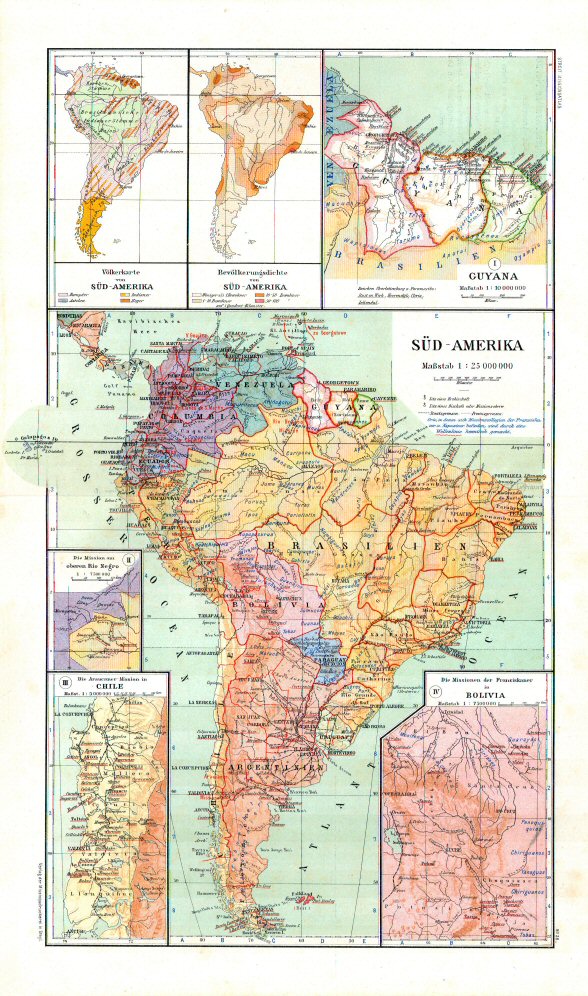 Katholischer Missionsatlas (1906)
28. Zuid-Amerika / South America