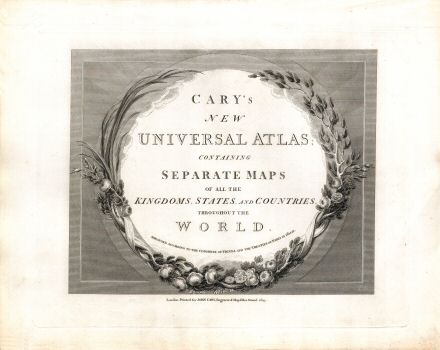 Cary's New Universal Atlas, 1819
Titelpagina