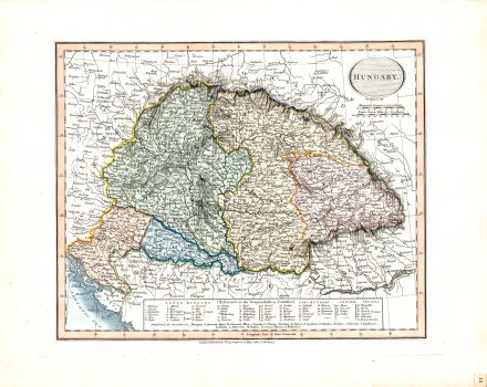 Cary's New Universal Atlas, 1819
15. Hungary
Hongarije