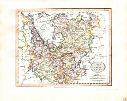 Cary's New Universal Atlas, 1819
27. Upper and Lower Rhine
Opper- en Nederrijn
