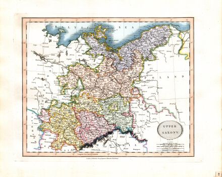 Cary's New Universal Atlas, 1819
33. Upper Saxony
Oppersaksen