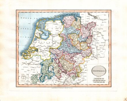 Cary's New Universal Atlas, 1819
35. Westphalia
Westfalen