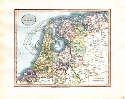 Cary's New Universal Atlas, 1819
37. Holland
Noordelijke Nederlanden