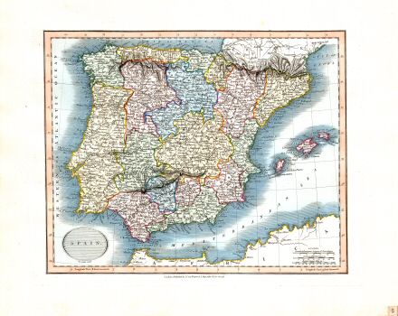 Cary's New Universal Atlas, 1819
41. Spain
Spanje
