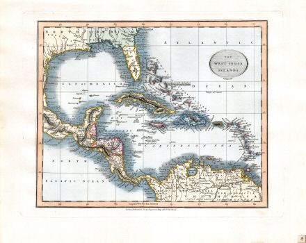 Cary's New Universal Atlas, 1819
67. The West India Islands
Midden-Amerika, Antillen