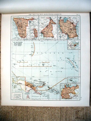 Universal-Atlas, Dr. A. Berg (ca.&nbsp;1906)
6. Duitse koloniën / German colonies