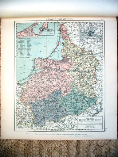 Universal-Atlas, Dr. A. Berg (ca.&nbsp;1906)
9. Oost-Pruisen / East Prussia