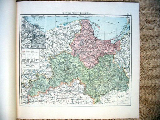 Universal-Atlas, Dr. A. Berg (ca.&nbsp;1906)
10. West-Pruisen / West Prussia