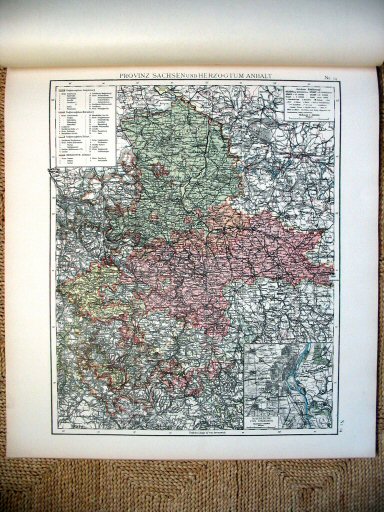 Universal-Atlas, Dr. A. Berg (ca.&nbsp;1906)
14. Provincie Saksen / Province of Saxony
