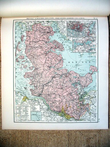 Universal-Atlas, Dr. A. Berg (ca.&nbsp;1906)
16. Sleeswijk-Holstein / Schleswig-Holstein