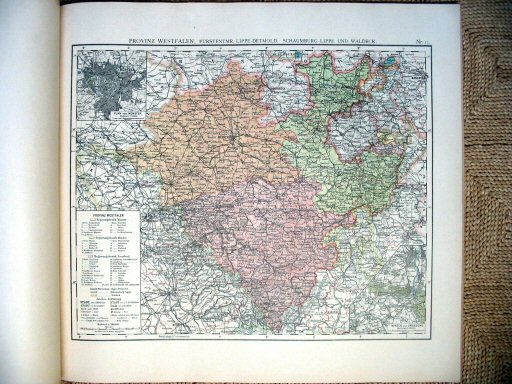 Universal-Atlas, Dr. A. Berg (ca.&nbsp;1906)
17. Westfalen / Westphalia