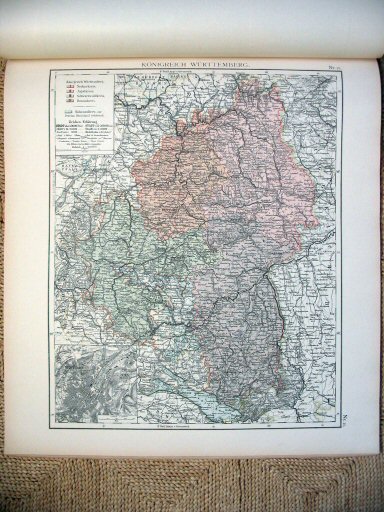 Universal-Atlas, Dr. A. Berg (ca.&nbsp;1906)
21. Württemberg