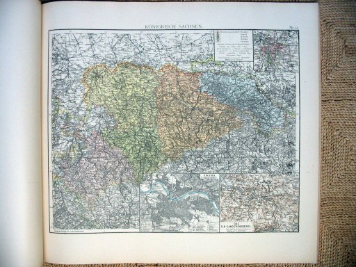 Universal-Atlas, Dr. A. Berg (ca.&nbsp;1906)
22. Koninkrijk Saksen / Kingdom of Saxony