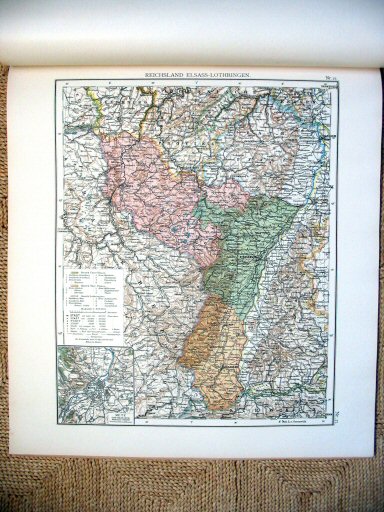 Universal-Atlas, Dr. A. Berg (ca.&nbsp;1906)
27. Elzas-Lotharingen / Alsace-Lorraine