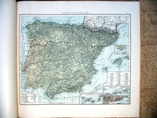 Universal-Atlas, Dr. A. Berg (ca.&nbsp;1906)
29. Spanje, Portugal / Spain, Portugal