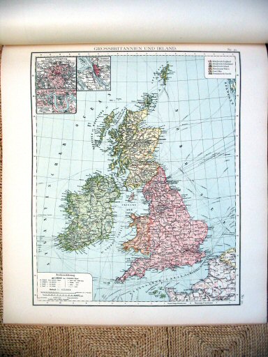 Universal-Atlas, Dr. A. Berg (ca.&nbsp;1906)
30. Britse Eilanden / British Isles