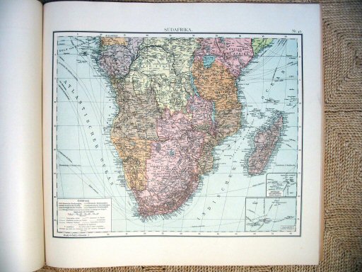 Universal-Atlas, Dr. A. Berg (ca.&nbsp;1906)
40. Zuid-Afrika / South Africa