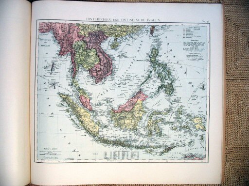 Universal-Atlas, Dr. A. Berg (ca.&nbsp;1906)
45. Zuidoost Azië / Southeast Asia