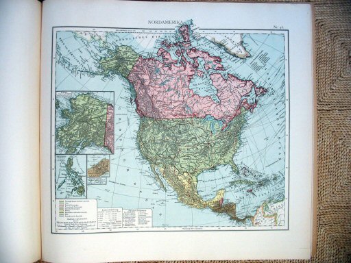 Universal-Atlas, Dr. A. Berg (ca.&nbsp;1906)
46. Noord-Amerika / North America