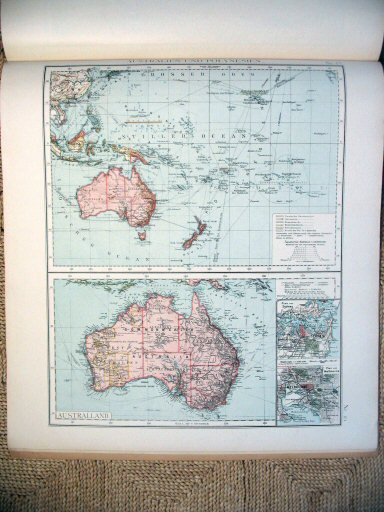 Universal-Atlas, Dr. A. Berg (ca.&nbsp;1906)
49. Australië, Oceanië / Australia, Pacific