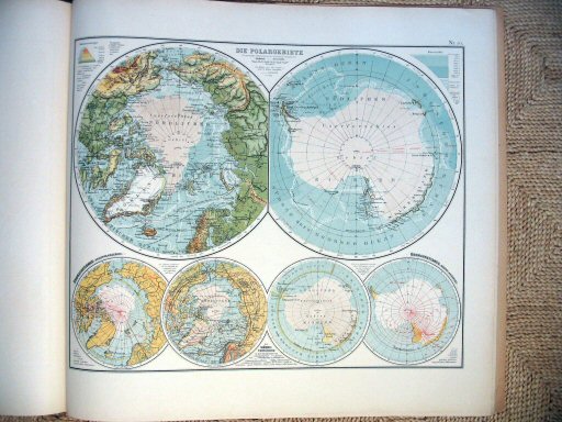 Universal-Atlas, Dr. A. Berg (ca.&nbsp;1906)
50. Poolgebieden / Polar regions