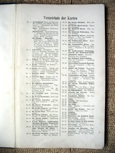 Universal-Hand-Atlas, Dr. A. Berg (ca.&nbsp;1906)
Inhoudsopgave / Table of contents