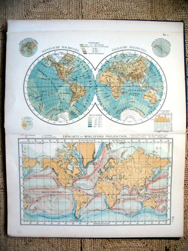 Universal-Hand-Atlas, Dr. A. Berg (ca.&nbsp;1906)
2. Wereldkaarten / World maps