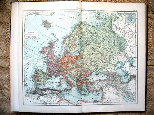 Universal-Atlas, Dr. A. Berg (ca.&nbsp;1906)
4. Europa / Europe
