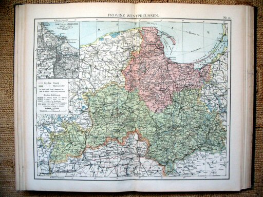 Universal-Atlas, Dr. A. Berg (ca.&nbsp;1906)
10. West-Pruisen / West Prussia