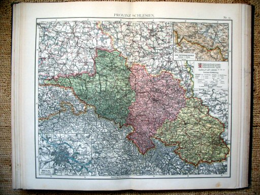 Universal-Atlas, Dr. A. Berg (ca.&nbsp;1906)
13. Silezië / Silesia