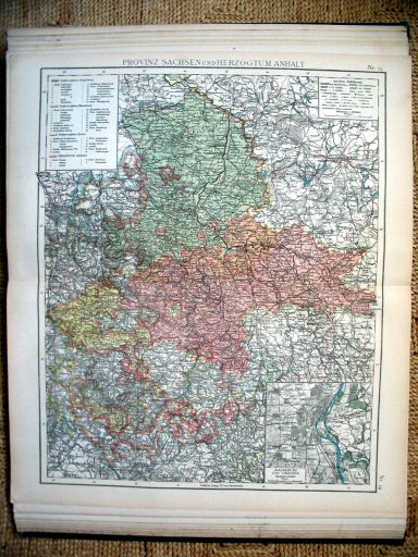 Universal-Atlas, Dr. A. Berg (ca.&nbsp;1906)
14. Provincie Saksen / Province of Saxony