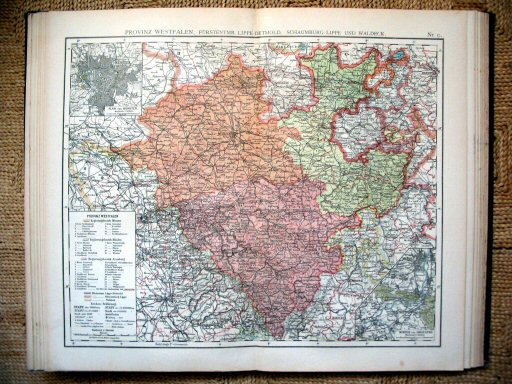 Universal-Atlas, Dr. A. Berg (ca.&nbsp;1906)
17. Westfalen / Westphalia