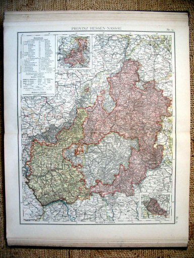 Universal-Atlas, Dr. A. Berg (ca.&nbsp;1906)
19. Hessen-Nassau / Hesse-Nassau