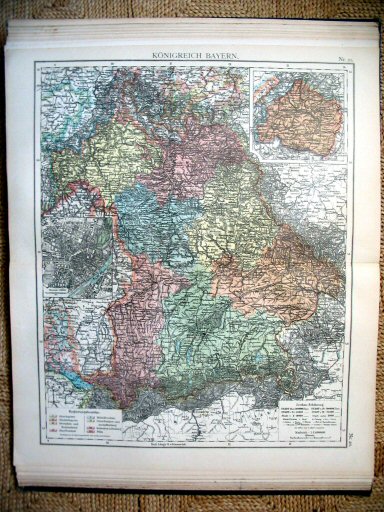 Universal-Atlas, Dr. A. Berg (ca.&nbsp;1906)
20. Beieren / Bavaria