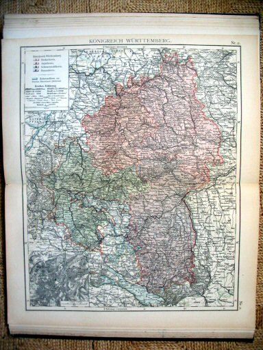 Universal-Atlas, Dr. A. Berg (ca.&nbsp;1906)
21. Württemberg
